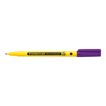 LOT de 10 Staedtler 307 Noris Stylo marqueur à pointe fine – Course 0,6 mm environ – Encre à base d'eau – Corps en plastique rec