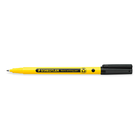 LOT de 10 Staedtler 307 Noris Stylo marqueur à pointe fine – Course 0,6 mm environ – Encre à base d'eau – Corps en plastique rec