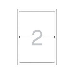 ✅ Multi3 Lot de 200 étiquettes blanches bords arrondis taille 199,6 x 144,5 mm avec adhésif permanent pour usa en stock