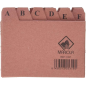 Mariola AZ Index Nº1 pour Fichier - Dimensions 95x65mm - Couleur Marron