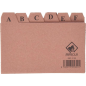 Mariola AZ Index Nº2 pour Fichier - Dimensions 125x75mm - Couleur Marron