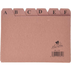 Mariola AZ Index Nº3 pour Fichier - Dimensions 150x100mm - Couleur Marron