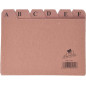 Mariola AZ Index Nº3 pour Fichier - Dimensions 150x100mm - Couleur Marron