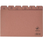 Mariola AZ Index Nº4 pour Fichier - Dimensions 200x120mm - Couleur Marron