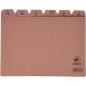 Mariola AZ Index Nº5 pour Fichier - Dimensions 215x160mm - Couleur Marron