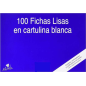Mariola Pack de 100 fiches lisses n°1 - Dimensions 95x65 mm - Couleur Blanc