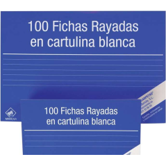 Mariola Pack de 100 Jetons Rayés N°1 pour Lime - Dimensions 95x65mm - Couleur Blanc