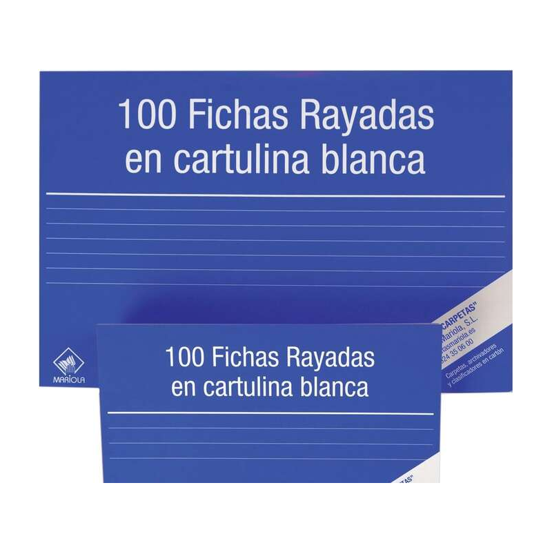 Mariola Pack de 100 Jetons Rayés N°4 pour Lime - Dimensions 200x120mm - Couleur Blanc