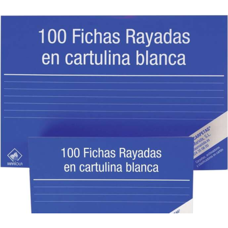 Mariola Pack de 100 Jetons Rayés N°4 pour Lime - Dimensions 200x120mm - Couleur Blanc
