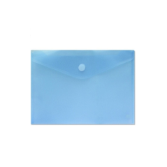 Porte-documents A4 - Fermeture velcro - En polypropylène - Dimensions 325 x 230 mm - Bleu transparent