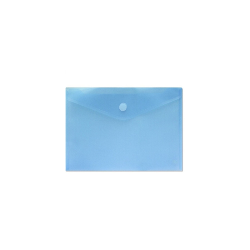 Porte-documents A4 - Fermeture velcro - En polypropylène - Dimensions 325 x 230 mm - Bleu transparent