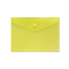 Porte-documents A4 - Fermeture velcro - En polypropylène - Dimensions 325 x 230 mm - Jaune transparent