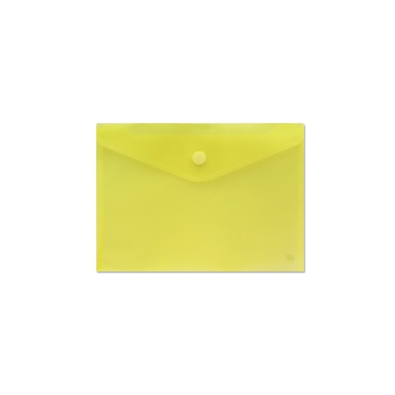 Porte-documents A4 - Fermeture velcro - En polypropylène - Dimensions 325 x 230 mm - Jaune transparent
