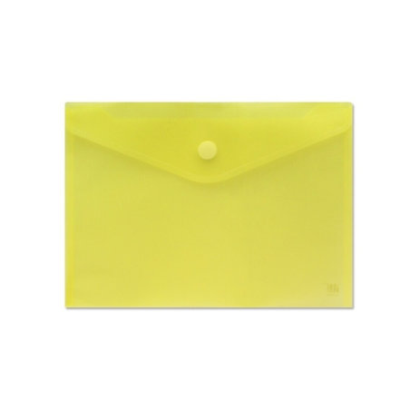 Porte-documents A4 - Fermeture velcro - En polypropylène - Dimensions 325 x 230 mm - Jaune transparent