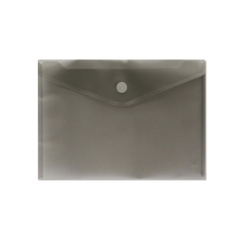 Porte-documents A4 - Fermeture velcro - En polypropylène - Dimensions 325 x 230 mm - Noir transparent