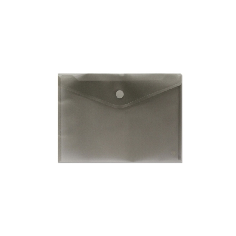Porte-documents A4 - Fermeture velcro - En polypropylène - Dimensions 325 x 230 mm - Noir transparent