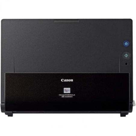 Scanner de documents compact Canon imageFORMULA DR-C225 II - Résolution 600 x 600 ppp - Vitesse de 25 ppm - Noir