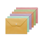 Bismark Pack de 10 Enveloppes Polypropylène avec Fermoir - 4ème Format