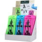 Faber-Castell Expositor de 15 Compases de Ajuste con Tornillo Central - Articulaciones en ambos Brazos - Adaptador Universal - B