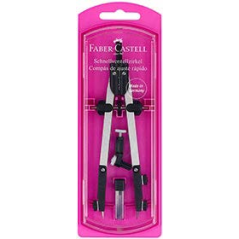 Faber-Castell Expositor de 15 Compases de Ajuste con Tornillo Central - Articulaciones en ambos Brazos - Adaptador Universal - B