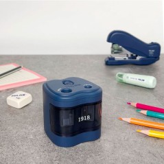 ✅ Taille-crayon électrique double standard et maxi série Milan 1918 - Lame en acier au carbone avec sécurité en stock