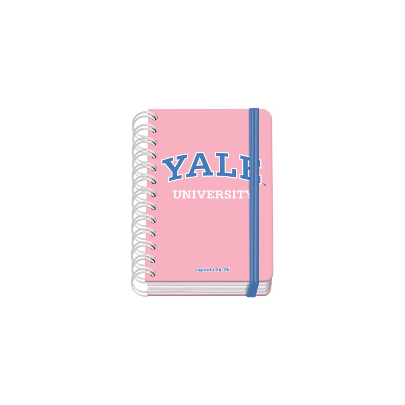 Dohe YALE Agenda scolaire à spirale filaire Pink Lady A6 - Diamètre de la page - Papier 80g/m2 - Couverture en carton laminé