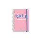 Dohe YALE Pink Lady Agenda scolaire à spirale filaire A5 - Vue semaine - Papier 80g/m2 - Couverture en carton laminé