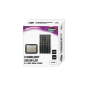 Projecteur LED solaire Cegasa 800 lm 6 500 K - Panneau solaire intégré 5 V-6 W - Autonomie jusqu'à 12 h - Résistance IP65