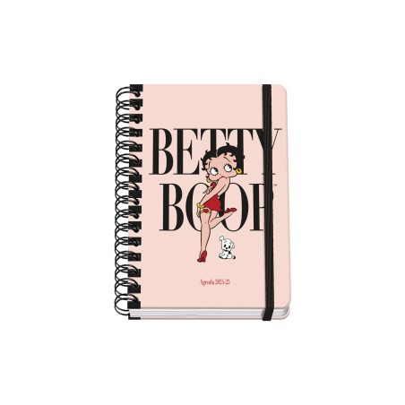 ✅ Dohe Betty Boop Agenda scolaire à spirale filaire A5 - Vue semaine - Papier 80g/m2 - Couverture en carton lam en stock