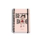Dohe Betty Boop Agenda scolaire à spirale filaire A5 - Vue semaine - Papier 80g/m2 - Couverture en carton laminé - Fermeture en