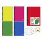 Pack de 5 cahiers A4 Golden Basic 80 feuilles 90 g/m² quadrillé 4x4 - Idéal pour les étudiants - Couverture en polypropylène - C