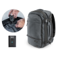 Sac à dos de voyage sous vide Lagart 20 L extensible jusqu'à 42 L - Dimensions : 48 x 30 x 20 cm - Aspirateur inclus - Poche arr