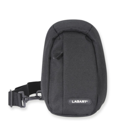 Sac bandoulière Lizard - Poche centrale - Bandoulière ajustable - Dimensions : 16,5 x 24 x 9 cm - Noir