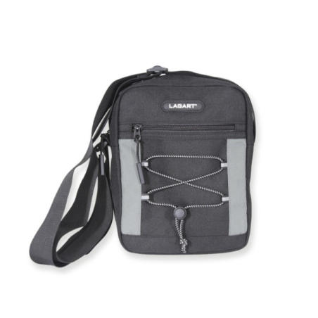 Sac bandoulière Lizard - Compartiment principal et poche centrale zippée - Bandoulière ajustable - Dimensions : 18,5 x 24 x 7 cm