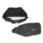 Sac banane Lizard en polyester 900D - Multiples poches - Bandoulière ajustable - Dimensions : 26 x 15 x 8 cm - Noir