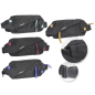 LOT de 4 Sac bandoulière/banane Lagart Smart - 3 poches - Bandoulière ajustable - Nylon imperméable - Dimensions : 24 x 12 x 5 c