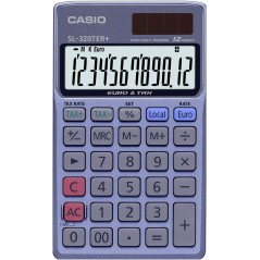 Calculatrice Casio bleue écran large