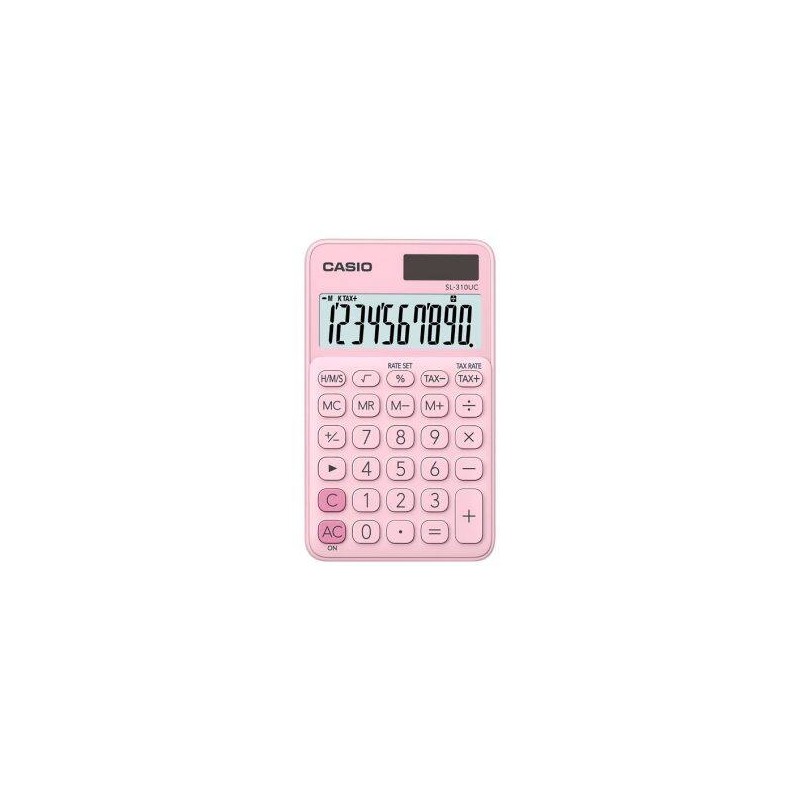 Calculatrice de poche Casio SL-310UC 10 chiffres rose