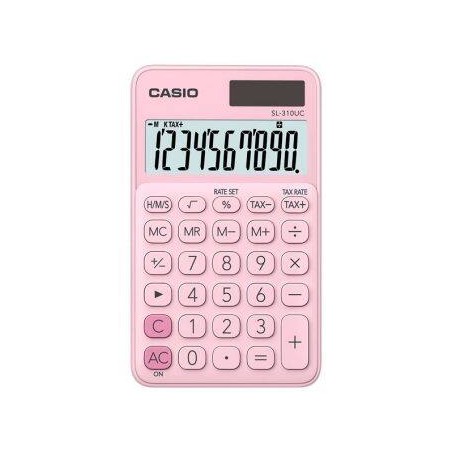 calculatrice rose Casio écran LCD