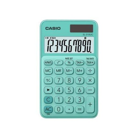 calculatrice verte Casio écran LCD