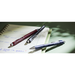 Faber-Castell Beyond Ball Boligrafo Retractil - Punta 1mm - Trazo de 0.5mm - Grip de Agarre - Tinta Roja - Color del Cuerpo Rojo