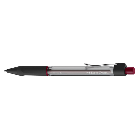 Faber-Castell Beyond Gel Boligrafo Retractil - Punta 0.7mm - Trazo de 0.4mm - Grip de Agarre - Tinta Gel Roja