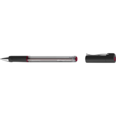 Faber-Castell Beyond Gel Broad Boligrafo con Capuchon - Punta 1mm - Trazo de 0.6mm - Grip de Agarre - Tinta Gel Roja