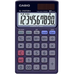 Calculatrice Casio bleu clavier gris