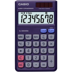 Calculatrice Casio violette conversion euro