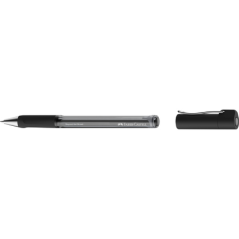 Faber-Castell Beyond Gel Broad Boligrafo con Capuchon - Punta 1mm - Trazo de 0.6mm - Grip de Agarre - Tinta Gel Negra