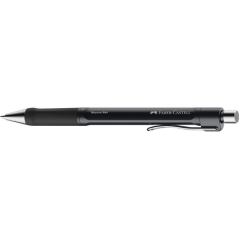 Faber-Castell Beyond Ball Boligrafo Retractil - Punta 1mm - Trazo de 0.5mm - Grip de Agarre - Tinta Negra - Color del Cuerpo Neg