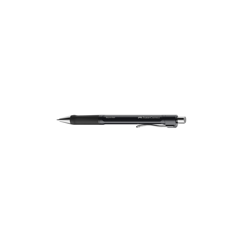Faber-Castell Beyond Ball Boligrafo Retractil - Punta 1mm - Trazo de 0.5mm - Grip de Agarre - Tinta Negra - Color del Cuerpo Neg
