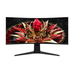 Moniteur MiniLED incurvé 21:9 TCL 34R83Q 34" - Ultra WQHD - 170 Hz - Temps de réponse 1 ms - Lumière ambiante - Vesa 100 x 100 -