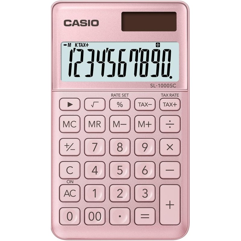 Calculatrice de poche Casio SL-1000SC 10 chiffres solaire Calculatrice de poche Casio SL-1000SC 10 chiffres solaire